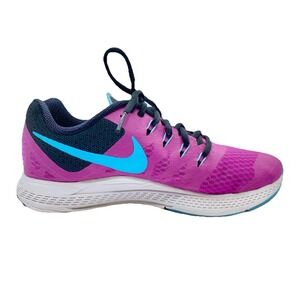 Nike Womens Air Zoom Elite 7 654444-501 Purple Lace Up Running Shoes Size US 8
